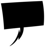 Blank square speech bubble design for creative projects or discussions vector