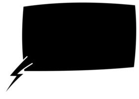 Creative horizontal speech bubble design for fun communication ideas vector