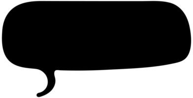 horizontal speech bubble graphic on a white background for creative use vector