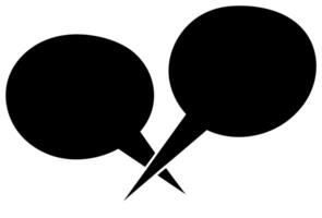 Conversation bubbles representing dialogue and communication vector