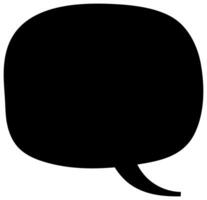 Stylized speech bubble design vector