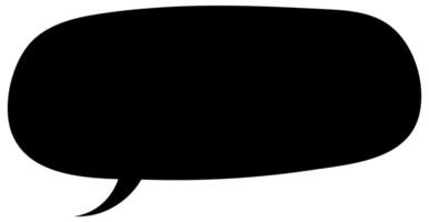 Creative horizontal speech bubble design for dialogue presentation vector