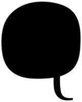Creative round speech bubble design for graphic use vector