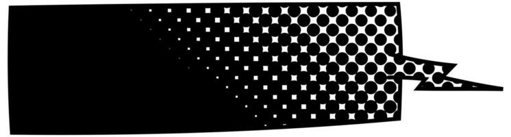 speech bubble featuring halftone patterns and contrasting colors vector