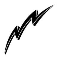 Hand drawn thunder bolt design on textured background vector