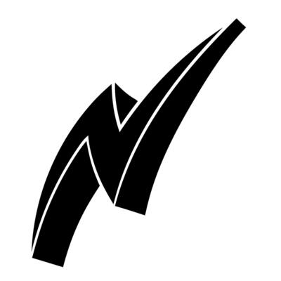 Hand drawn thunderbolt illustration for creative projects