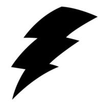 Hand drawn thunderbolt illustration with striking details vector