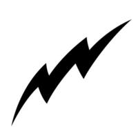 Hand drawn depiction of thunder with sharp angles and bold lines vector