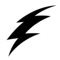 Hand drawn thunderbolt graphic design for creative projects vector