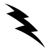 Striking hand drawn thunder illustration against a light background vector