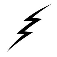 Hand drawn thunder bolt illustration on a simple background vector