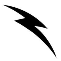 Hand drawn thunderbolt illustration depicting stormy weather vector