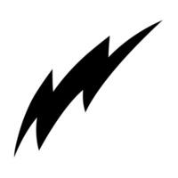 Hand drawn thunder symbol representing a thunderstorm in art vector
