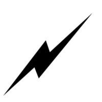 Hand drawn thunderbolt design for artistic expression vector