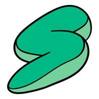Hand drawn illustration of thunderbolt shapes in vibrant colors vector