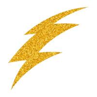 Hand drawn thunder design with dynamic lightning bolts vector