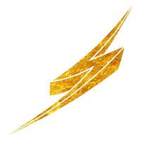 Hand drawn thunderbolt design showcasing dynamic energy and style vector