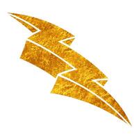 Hand drawn thunderbolt illustration evokes stormy energy vector