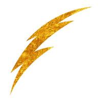 Hand drawn thunderbolt illustration on textured background vector