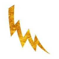 Hand drawn lightning bolt design showcasing a thunder illustration vector