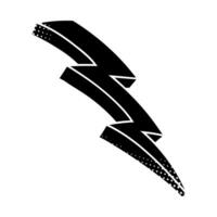 Hand drawn thunderbolt design with artistic flair vector