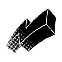 Hand drawn thunderbolt design with unique patterns and textures vector