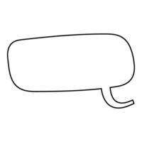 Empty speech bubble with no text for creative designs vector