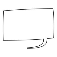 Creative blank speech bubble for artistic designs and projects vector