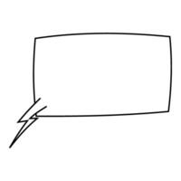 Empty speech bubble design for creative projects and ideas vector