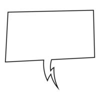 Blank speech bubble for creative design projects and concepts vector