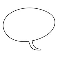 Speech bubble outline on a textured background vector