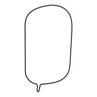 vertical speech bubble ready for creative expression vector