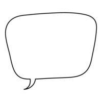 Blank speech bubble for creative communication idea vector