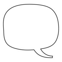 Blank speech bubble for creative dialogue creation vector