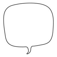 Creative blank speech bubble for design projects and illustrations vector