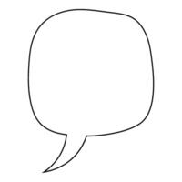 Creative speech bubble design for artistic expressions vector