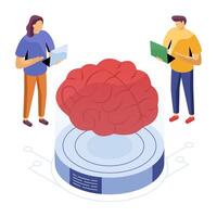 Modern design of brain vector