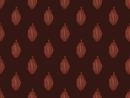 cocoa beans on a dark background vector