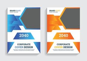 Elegant Business Presentation Book Cover vector