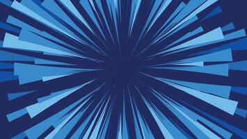 abstract blue sunburst background with graphic rays decoration vector