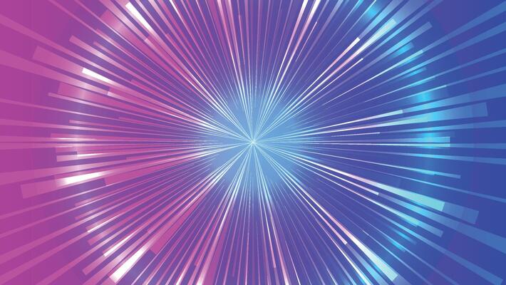 abstract futuristic speed lines on pink and blue background