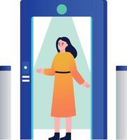 A flat style illustration showing access control vector