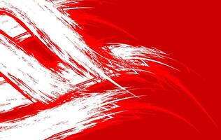 Bold abstract red and white brush stroke background with dynamic texture , perfect for posters, grunge layouts, digital art, and extreme design projects vector