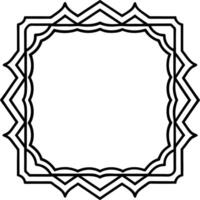 black border frame vector