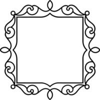 simple Square Frame with Warm vector