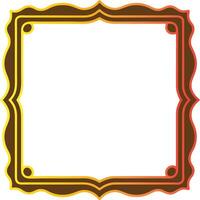 golden vintage border frame vector