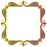 gold border frame golden vector