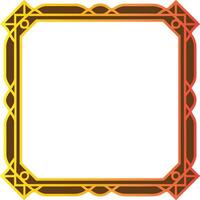 gold border frame vector