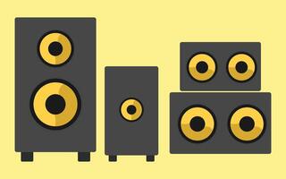 Speaker box flat design illustration vector