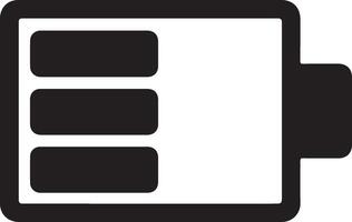 Battery Charge Icons Full and Empty Silhouette Pack vector